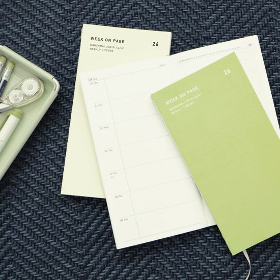 오첵 2026 날짜형 위크온페이지 위클리 다이어리