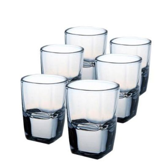 [마누크리스탈] 심플한 플라자 핫샷잔(6P)사케잔정종잔소주잔 양주잔