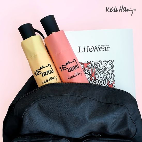 키스해링 8K 퍼피 튼튼한 3단 완전자동우산