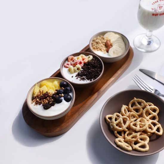 시니터 소스볼 타원 트레이 포함 세트 4p 2color 택1