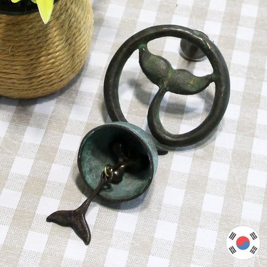 고래꼬리 청동주물 현관문종/풍경종/도어벨 HDB-1208