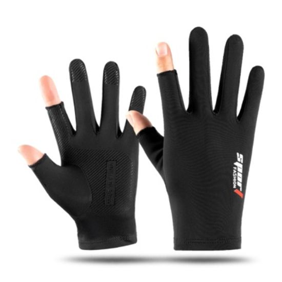 레저쿨 남성 2컷 스포츠 장갑(블랙) 냉감 등산 논슬립