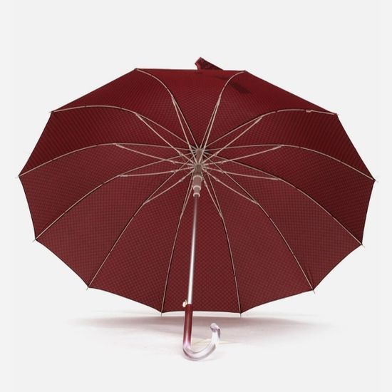 파라체이스 1105 체크패턴 투명 라운드 그립 장우산