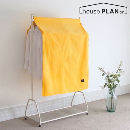 하우스플랜온 길이조절 코튼행거커버 옐로우