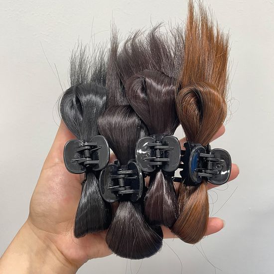가시번 집게핀 가시 머리 까치 꽁지 부분 가발 헤어