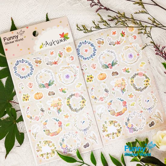 퍼니스티커 TB-501 가을 타이백 스티커