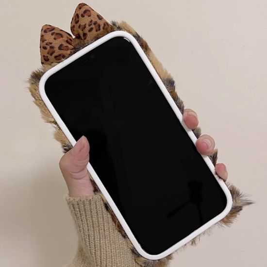 갤럭시 Z폴드 Z플립 6 5 4 3 레오파드 리본 털 케이스