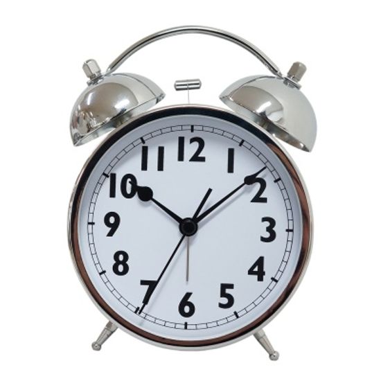 [시우아트] 트윈벨 무소음 탁상 알람시계 (자명종)