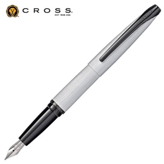 ATX브러쉬크롬 다이아몬드 패턴 만년필(CR886-43FS)