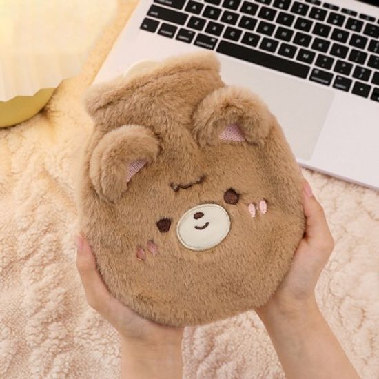 곰돌이 털인형 보온 물주머니 350ML 핫팩 온수 찜질팩