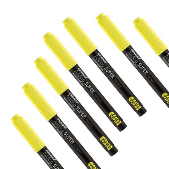 모나미 에딩 슈퍼 형광펜 12개입 노랑형광펜