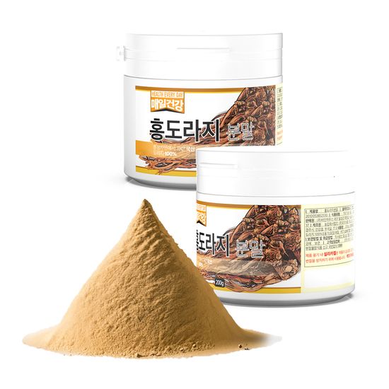 매일건강 국산 찌고말린 4년근 홍도라지 분말 200g