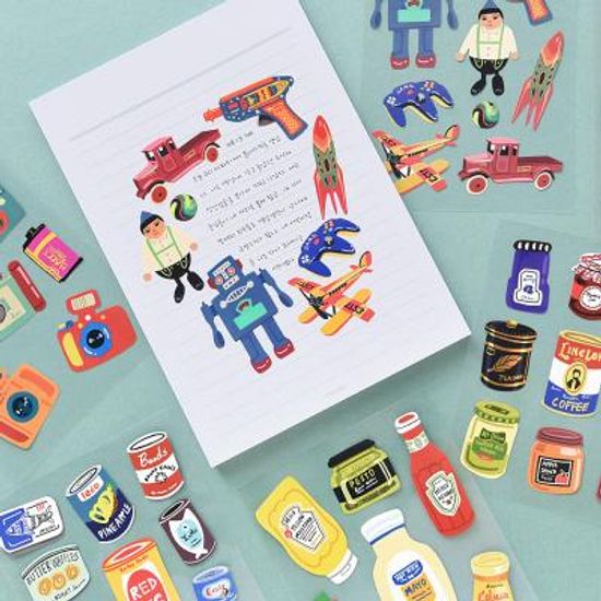 레트로 리무버블 스티커