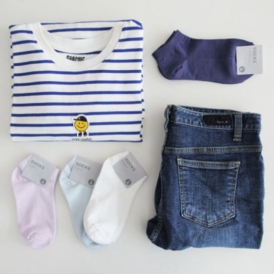 여성 베이직 앵클삭스 발목양말 12컬러