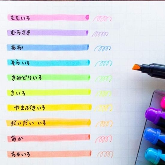 톰보 선명하게 빛나는 형광펜-코트 단면 SC 5색set