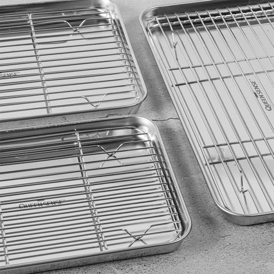 퀸센스 스텐 304 바트 사각 거름망 트레이