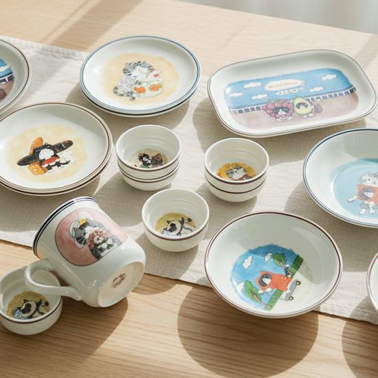  메종드 모리네코 팝아트 시리즈 머그 360ml 2종 택1