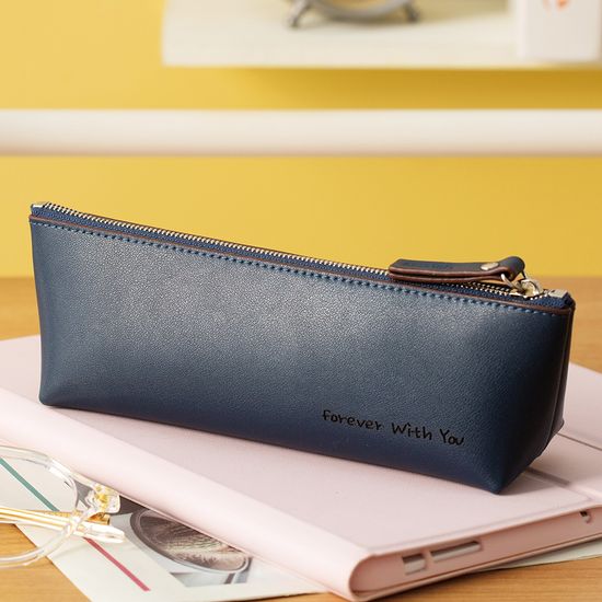 [무료각인]돛단배 천연 소가죽 필통 펜파우치