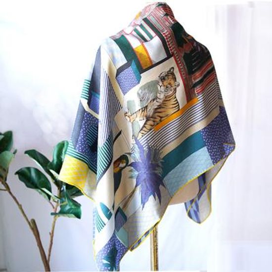 [더로라]140 정사각 실크캐시머플러-터키왕국S21091