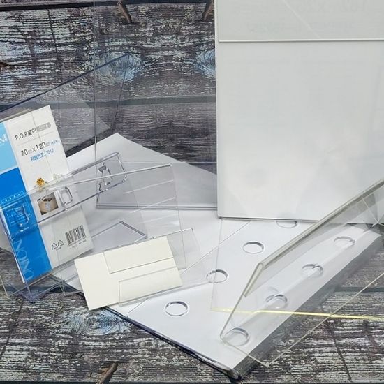 120X80mm 단면 POP 아크릴꽂이/케이스/안내판 L1208