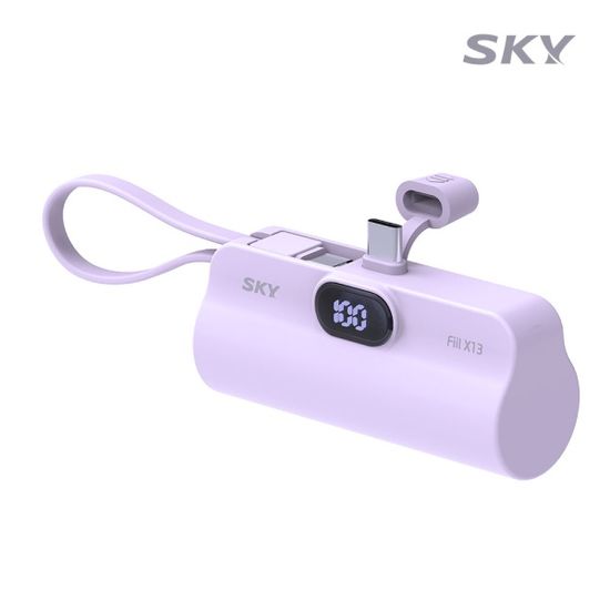 스카이 필 2in1 LED 도킹형 미니 보조배터리 X13