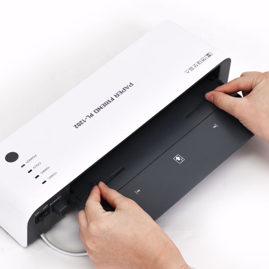 현대오피스 PL-1202 A4 코팅기 용지받침 자석코팅가능