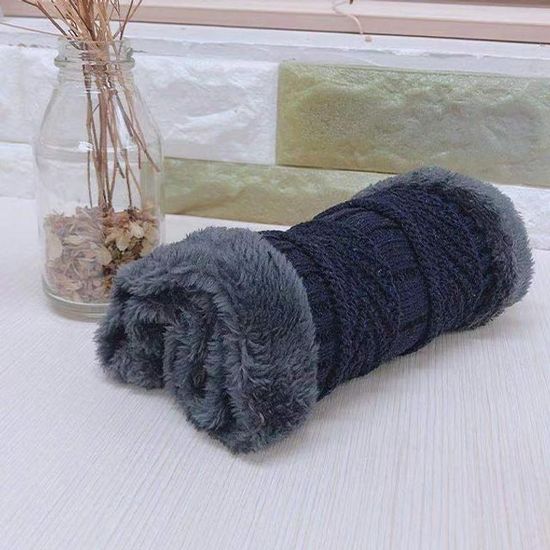 꽈배기 니트 네이비 넥워머 무늬랜덤(WFJF06G)