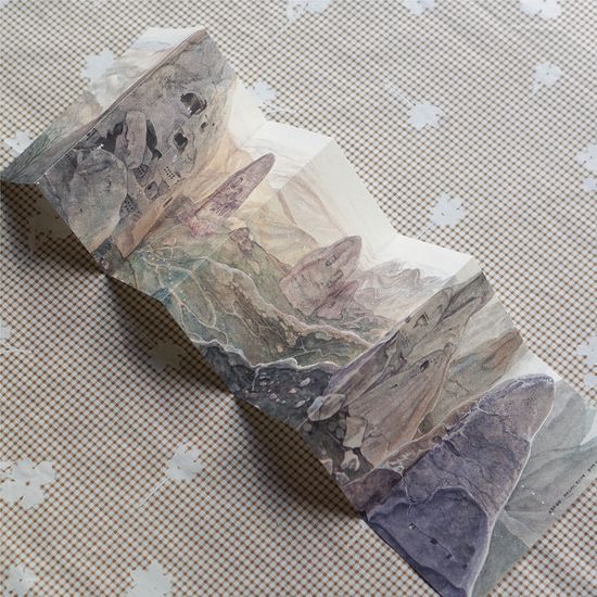 [수채 편지지] 요정의 들판, 카파도키아