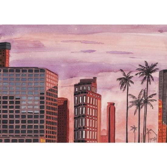 the sunset of L.A / 일러스트 액자
