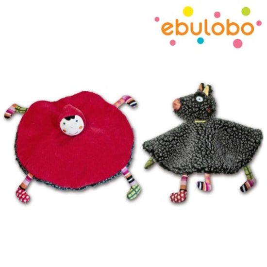 에불로보 프랑스 애착인형 울프와 빨간두건쓴 소녀