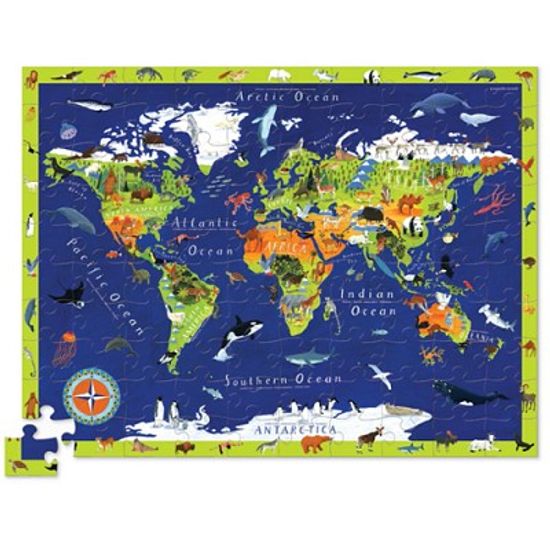 Discover World Animals Puzzle 세계 동물 지도 퍼즐