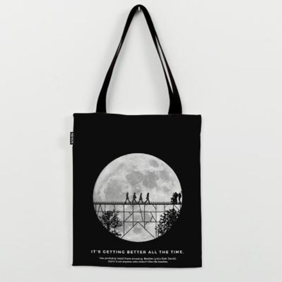 The Beatles moon 에코백 by 노윤(314294)