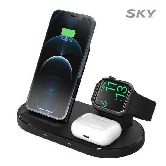 스카이 필 아이폰 애플워치 3in1 무선충전기 W51A