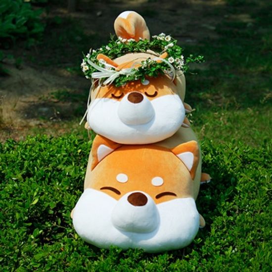 [모찌타운] 시바 강아지 바디필로우 대형모찌인형 L