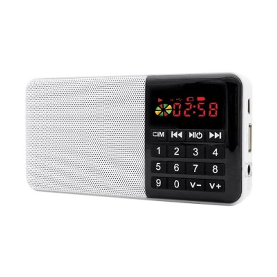 휴대용 FM 라디오 스피커 효도라디오 White CYID346D