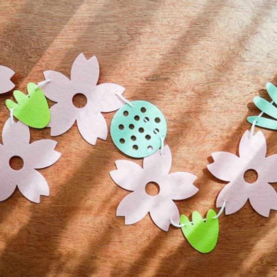 스프링 플라워 데코 가랜드