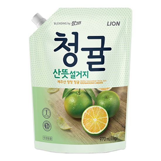 참그린 주방세제 청귤1kg 리필용(WAB08AB)