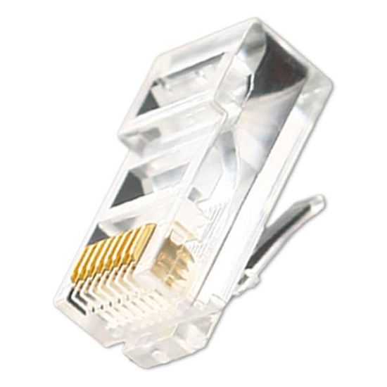 RJ45 CAT.5E UTP 8P8C 투명 커넥터 100개 1봉지