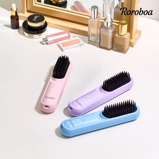 [로로보아] 스타일톡 무선 브러쉬 스타일러 고데기