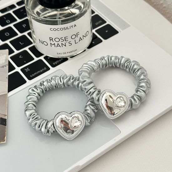 3종 실버 머리끈 헤어 스크런치 악세사리 곱창밴드 