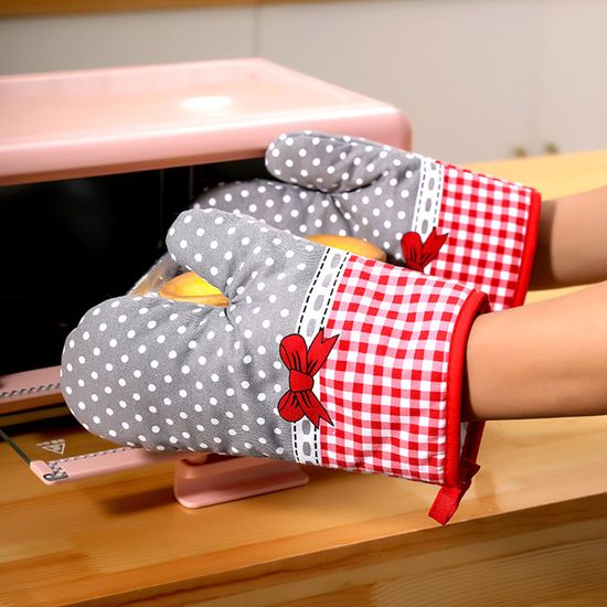 홈슨 오븐장갑 2p세트(리본) 주방 냄비장갑