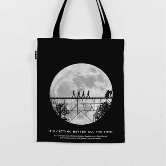 The Beatles moon 에코백 by 노윤(314294)