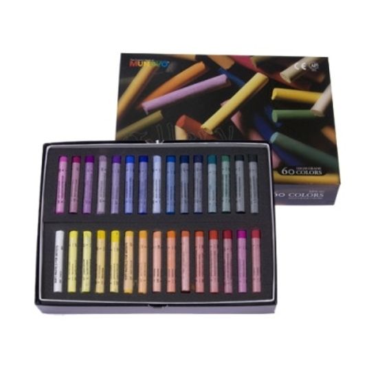 [문교화학] 갤러리파스텔60색 (원형) [세트/1]  82768