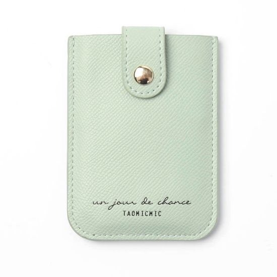 팝업 슬라이드 카드지갑(그린) 포켓 여성지갑