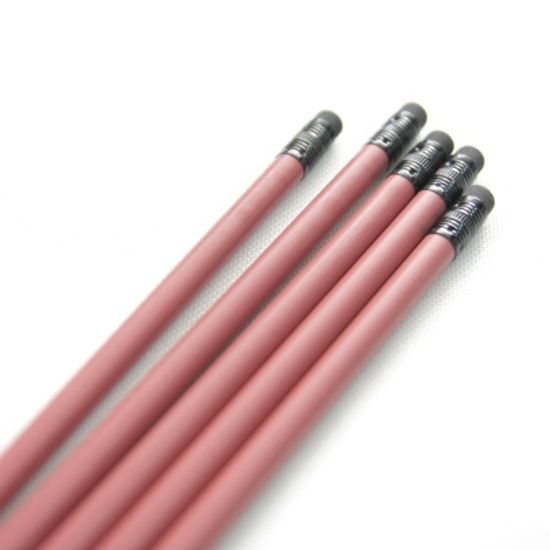 메시지 각인- Rust Red 지우개 원목연필 5본입