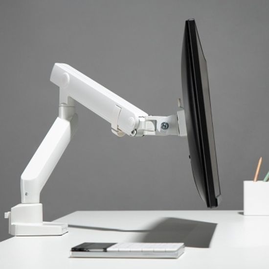 루나랩 스탠다드 싱글 화이트 모니터암 거치대