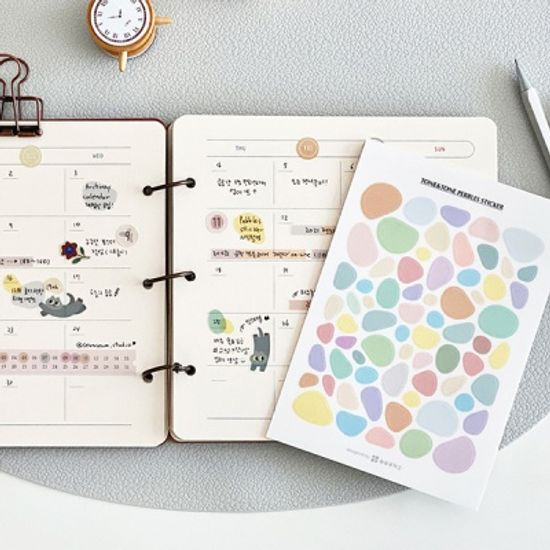 톤앤톤 투명 조약돌 스티커