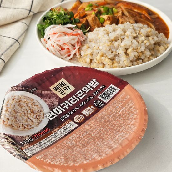 빼빼곤약 100g당 56kcal 현미귀리곤약밥 140g x 10팩