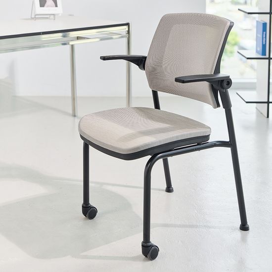 풀메쉬 사무실 회의용 의자 피치트렌디 AM7 (2륜형)