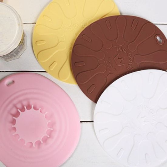 밀크크라운 실리콘 냄비받침 / 인덕션 냄비받침